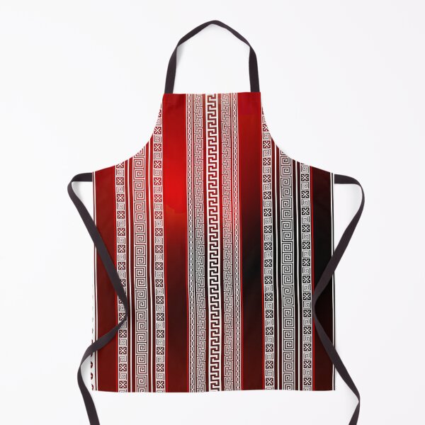 Item preview, Greek Keys Meander Red White Black Stripe designed and sold by Yiorgos Designs.