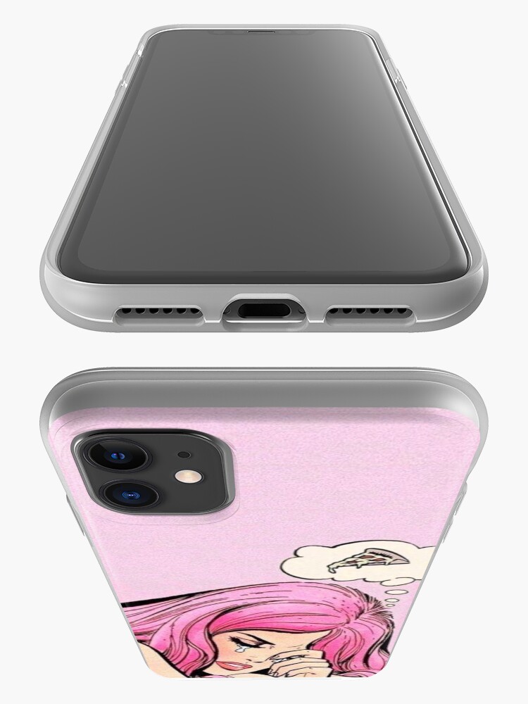 Alternate view of Thinkin' About Pizza Aesthetic iPhone Case & Cover