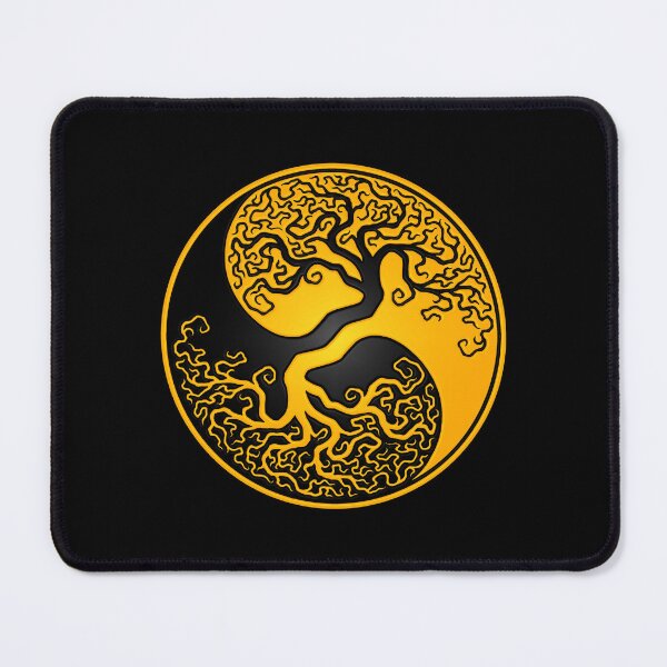 Item preview, Yellow and Black Tree of Life Yin Yang designed and sold by JeffBartels.