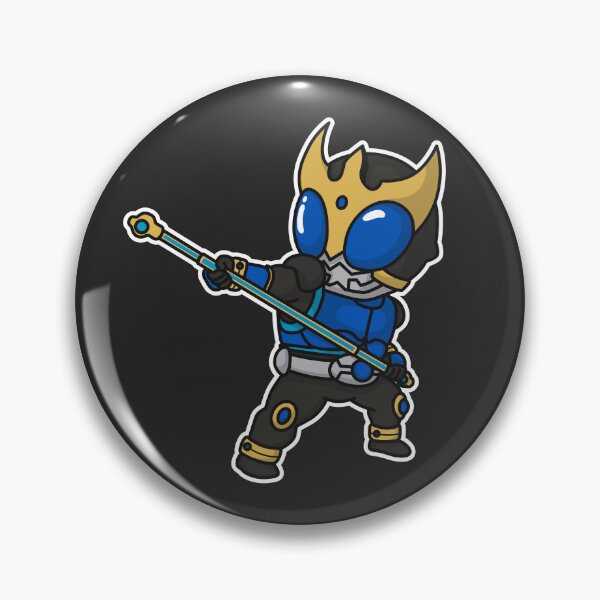 Artikelvorschau, Kamen Rider Kuuga Titan Form Chibi Style Kawaii entworfen und verkauft von mattzwug-draws.