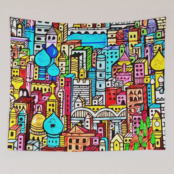 Item preview, Colorful Palace Style Doodle Art designed and sold by RyanCaudell.
