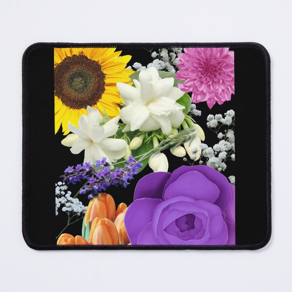 Item preview, Lovely Colorful Flower Blossoms Digital Collage Design designed and sold by EarthArtDesigns.