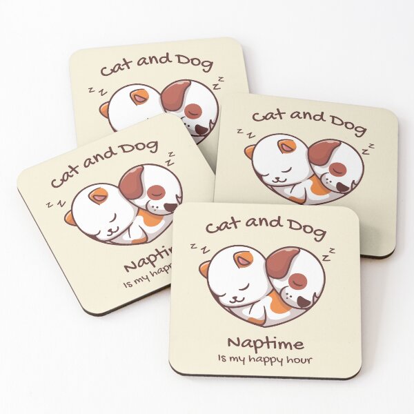 Item preview, cat and dog naptime is my happy hour designed and sold by ToySenTrends.