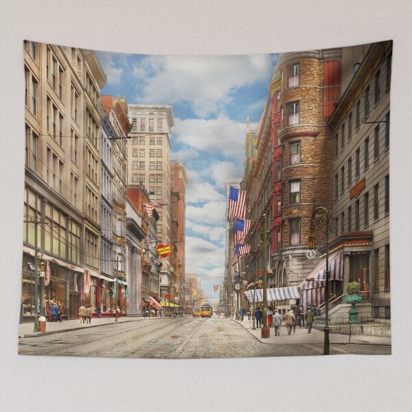 Item preview, City - Cincinnati, OH - Fourth and Race St 1908 designed and sold by Mike Savad Photography.