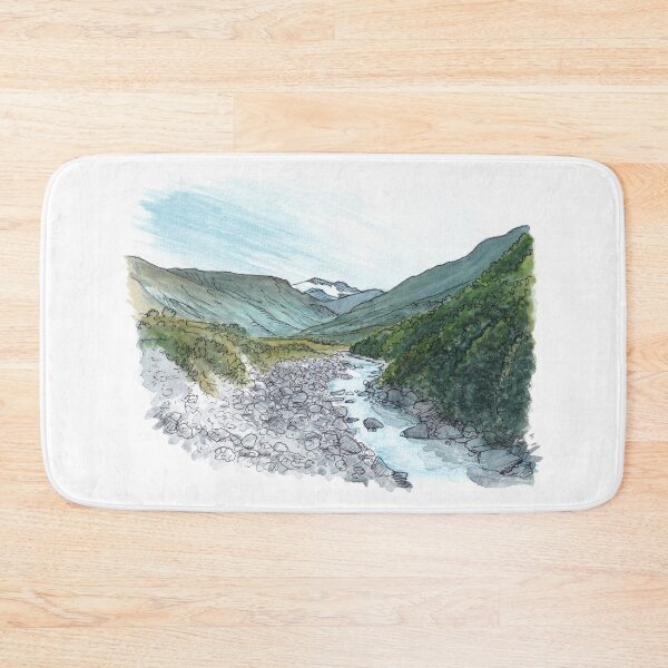 Item preview, Matukituki West Branch Watercolour designed and sold by Tom Napper Design.