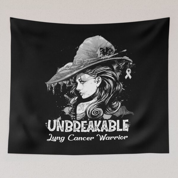 Item preview, Halloween Lung Cancer Warrior Unbreakable designed and sold by tenjun16.
