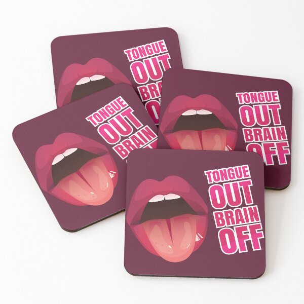 Item preview, Tongue Out Brain Off  designed and sold by SaturnaliaShop.