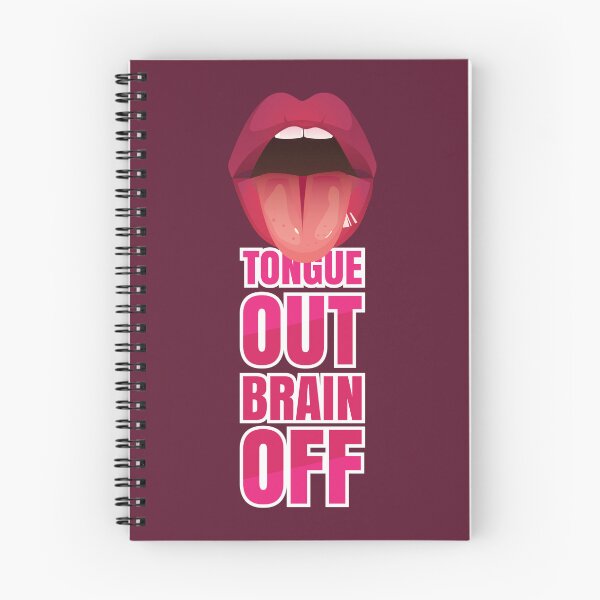 Item preview, Tongue Out Brain Off  designed and sold by SaturnaliaShop.