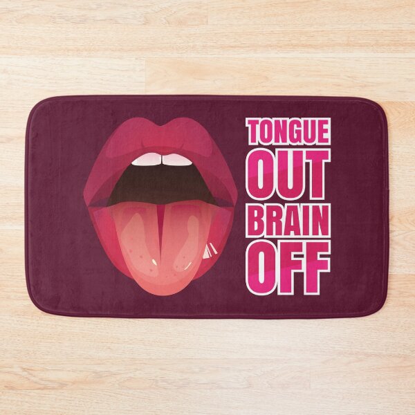 Item preview, Tongue Out Brain Off  designed and sold by SaturnaliaShop.