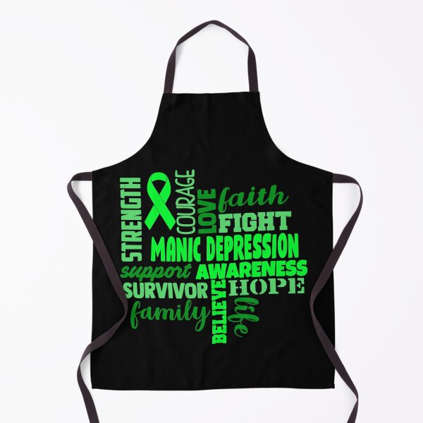 Item preview, Manic Depression Awareness - Strength Courage Faith Hope Love Fight Support Survivor Family Life Believe designed and sold by Hilten.