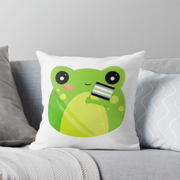 Artikelvorschau, Niedlicher kleiner Agender-Stolz-Flaggen-Frosch entworfen und verkauft von ScullysStuff.