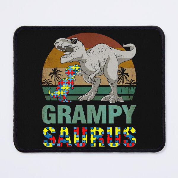 Item preview, Grampysaurus Dinosaur T Rex Grampy Saurus Autism Awareness designed and sold by RetroStyle247.