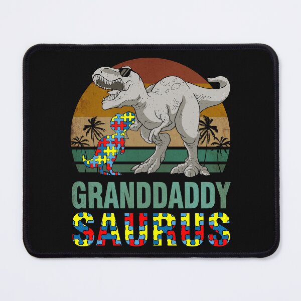 Item preview, Granddaddysaurus Dinosaur T Rex Granddaddy Saurus Autism Awareness designed and sold by RetroStyle247.