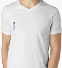 Camiseta de cuello en V Jim Halpert