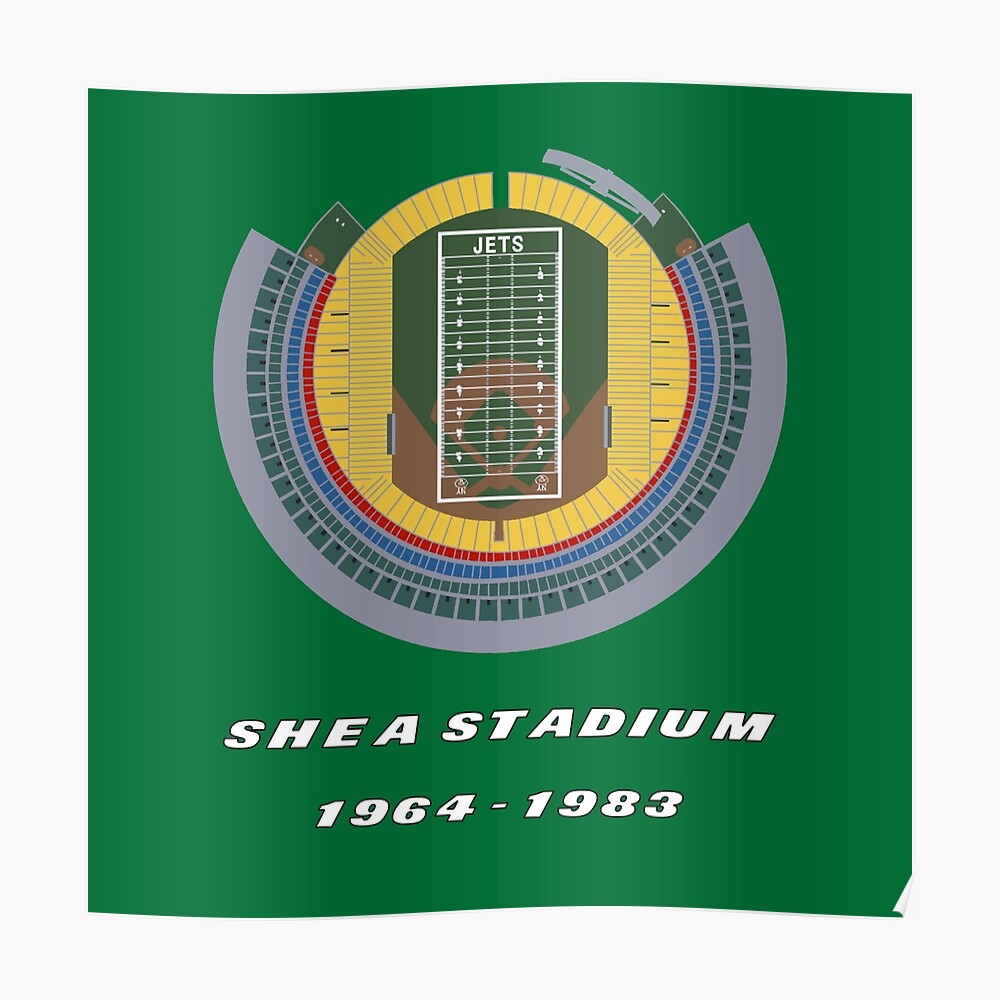 Jets Shea Stadium Overview (SHEA STADIUM)' Sticker for Sale by