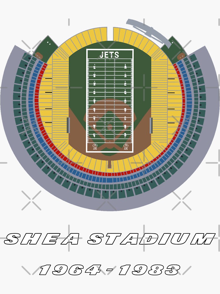 Jets Shea Stadium Overview (SHEA STADIUM) | Sticker