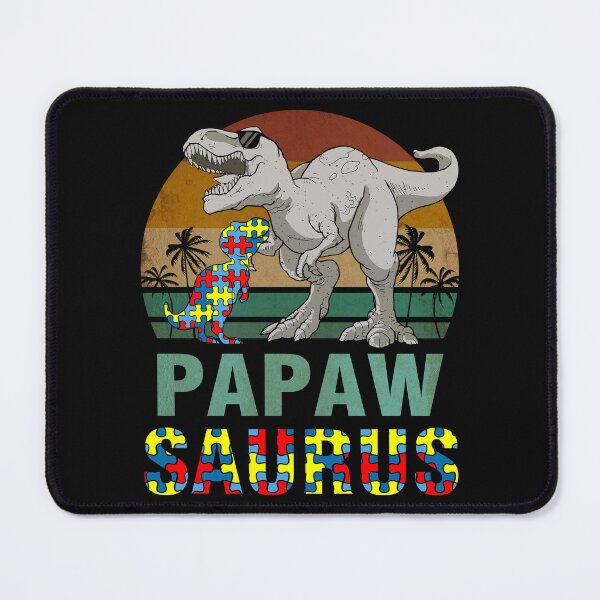 Item preview, Papawsaurus Dinosaur T Rex Papaw Saurus Autism Awareness designed and sold by RetroStyle247.