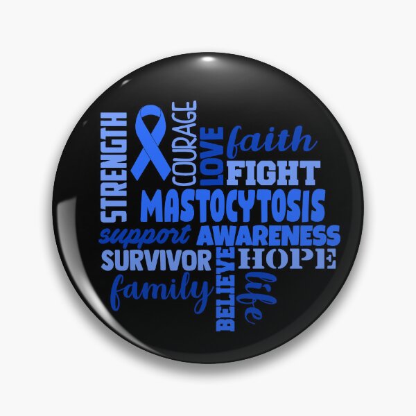 Item preview, Mastocytosis Awareness - Strength Courage Faith Hope Love Fight Support Survivor Family Life Believe designed and sold by Hilten.