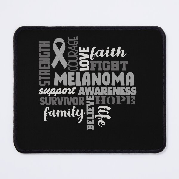 Item preview, Melanoma Awareness - Strength Courage Faith Hope Love Fight Support Survivor Family Life Believe designed and sold by Hilten.
