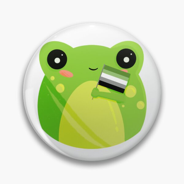 Item preview, Cute lil' Aromantic Pride Flag Frog designed and sold by ScullysStuff.