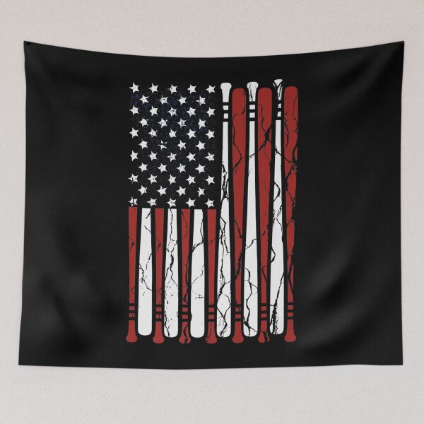 Item preview, Vintage American Flag Baseball Men Boys Apparel Dad 4th July designed and sold by RichardxBen.