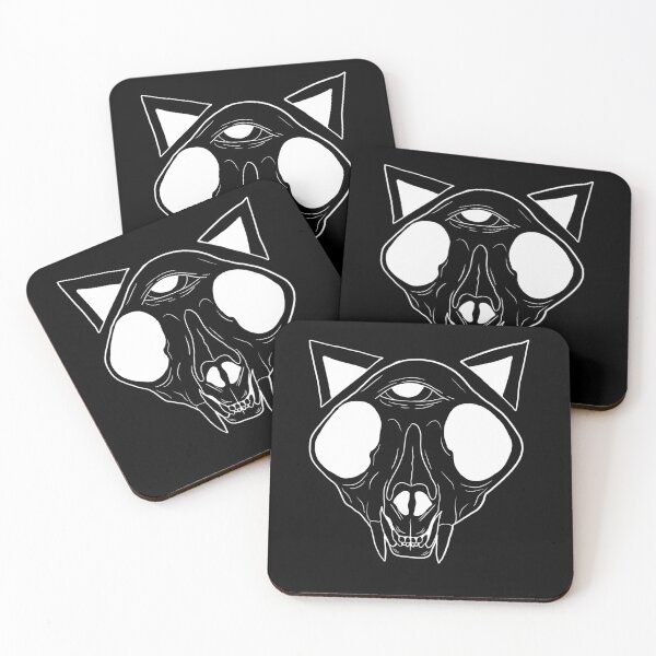 Item preview, Cat skull designed and sold by InkKountess.