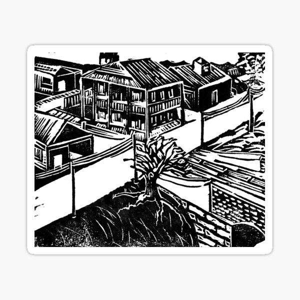 Country Town Sticker