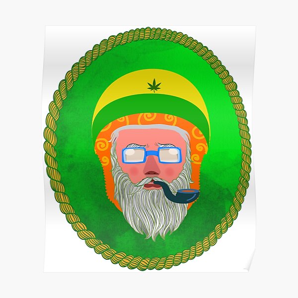 Toasted Day Weed Rasta Matte//Glossy PosterWellcoda
