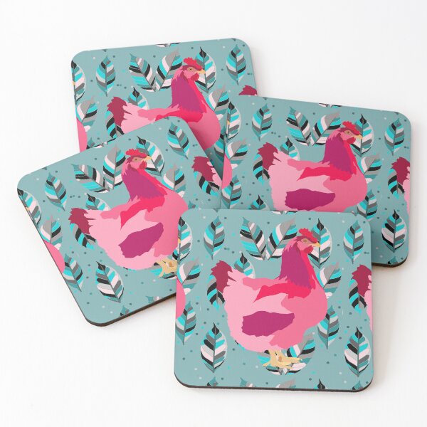 Item preview, Pink Chicken - Pattern designed and sold by Katexdes.