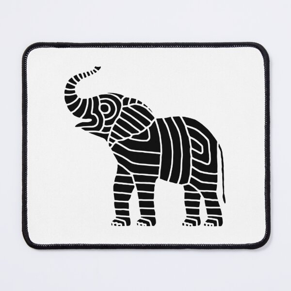 Item preview, Happy Striped Baby Elephant designed and sold by inklets.