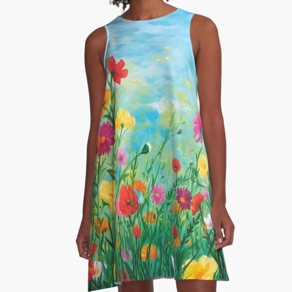Tangled in Blooms A-Line Dress