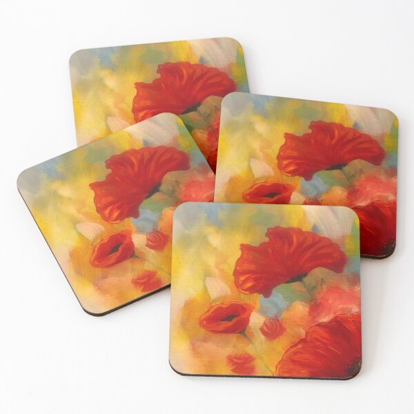 Item preview, Poppies in Abstract designed and sold by danielabahry.