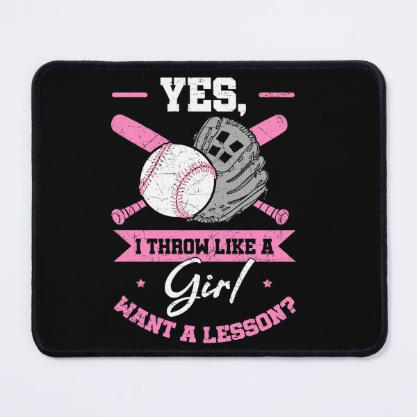 Item preview, Yes I Throw Like A Girl Want A Lesson Baseball Softball Gift designed and sold by RichardxBen.