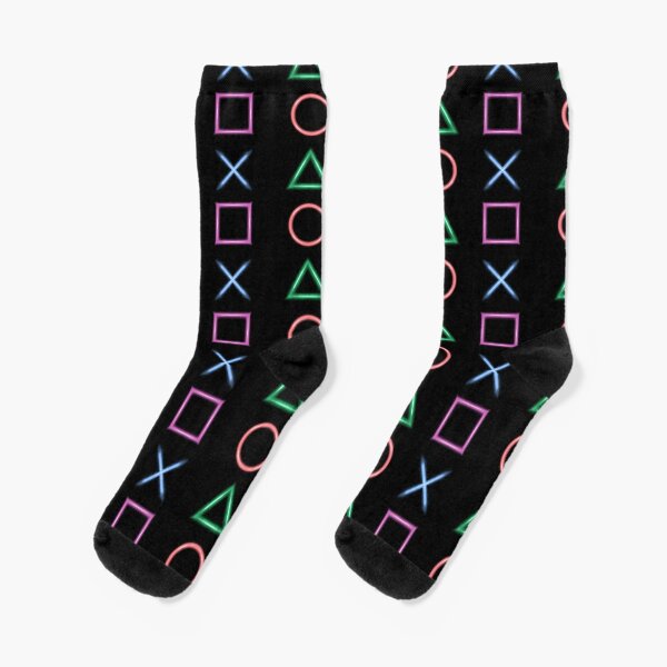 Playstation Buttons Socks Black 