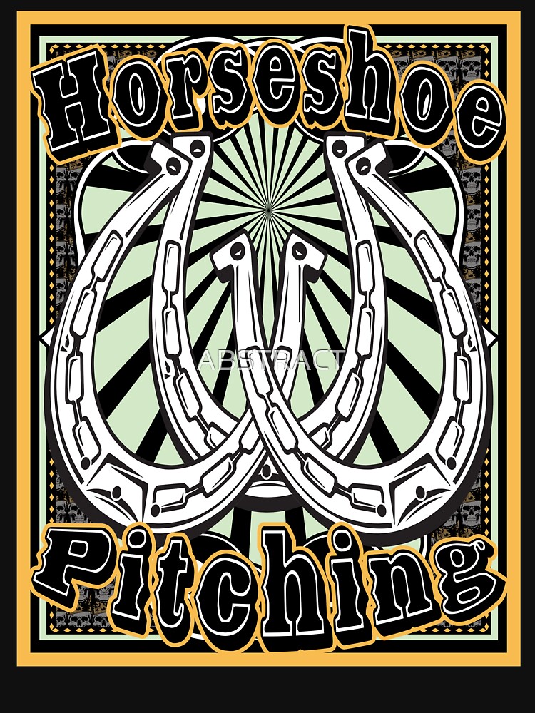 "Horseshoe Pitching Western TShirt" Tshirt by ABSTRACT Redbubble