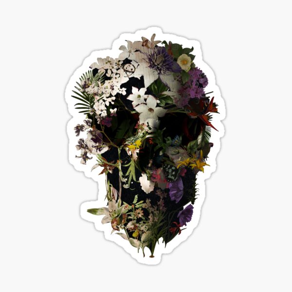 Spring Skull 2 Sticker
