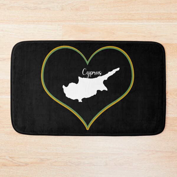 Item preview, Black Heart Cyprus Map designed and sold by Astralia.