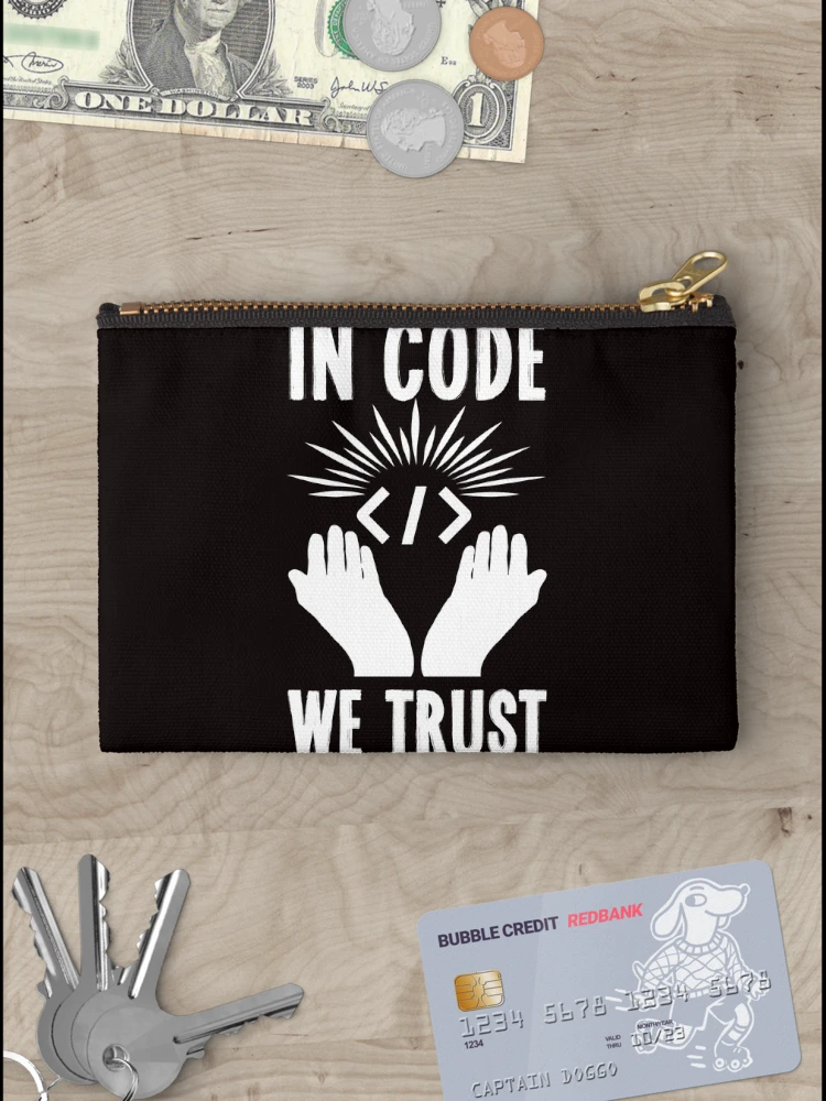 Thumbnail 3 of 4, Zipper Pouch, Coder Coding Computer Science Developer Internet Debugging designed and sold by TomGiantDesigns.
