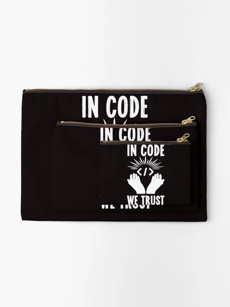 Thumbnail 2 of 4, Zipper Pouch, Coder Coding Computer Science Developer Internet Debugging designed and sold by TomGiantDesigns.