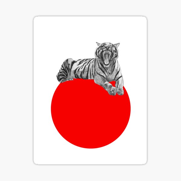 Tiger Red Dot Sticker