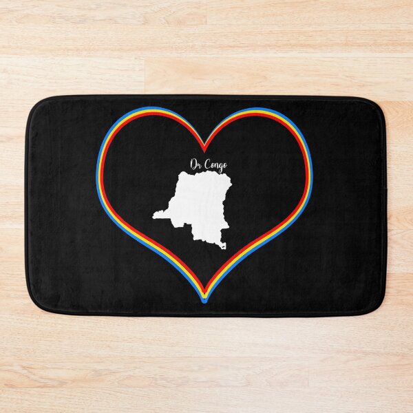 Item preview, Black heart Republic of the Congo map designed and sold by Astralia.