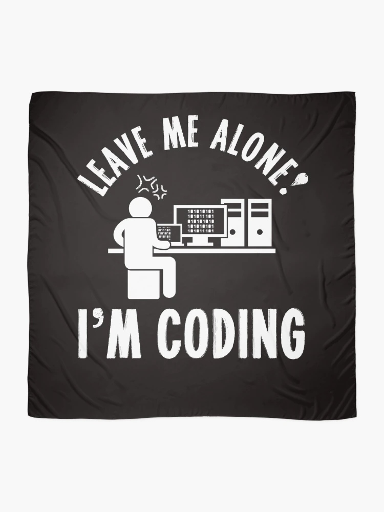 Thumbnail 2 of 3, Scarf, Coder Programmer Software Debugging Coding Computer Science designed and sold by TomGiantDesigns.