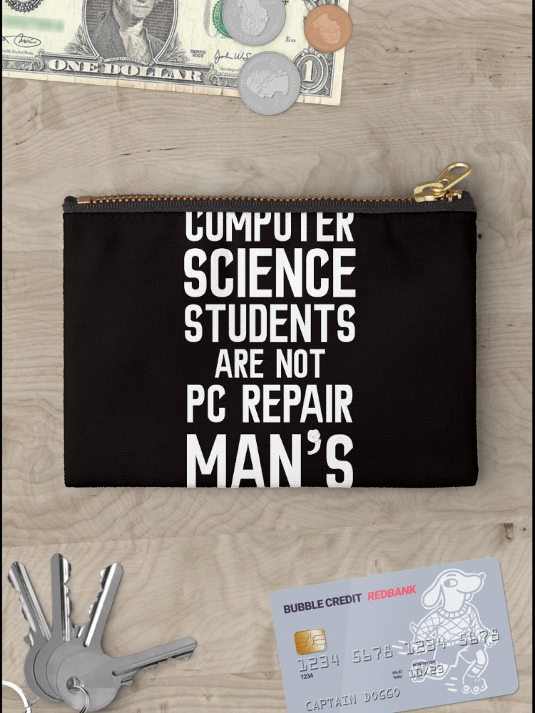 Thumbnail 3 of 4, Zipper Pouch, Computer Science Student Coder Developer Programmer Software designed and sold by TomGiantDesigns.
