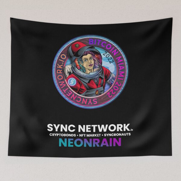 Item preview, Bitcoin Miami 2022 Sync Network Neonrain designed and sold by Michael-Holland.