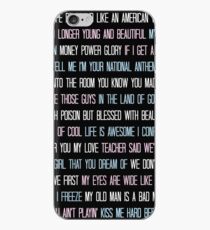 Lana Del Rey Lyrics Overload iPhone Case