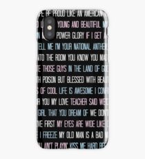 Lana Del Rey Lyrics Overload iPhone Case