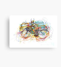 Bulls Biker Metal Print