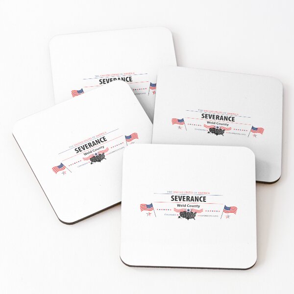 Item preview, Severance, Weld County, Colorado With USA American Flags   designed and sold by NickyKatt.