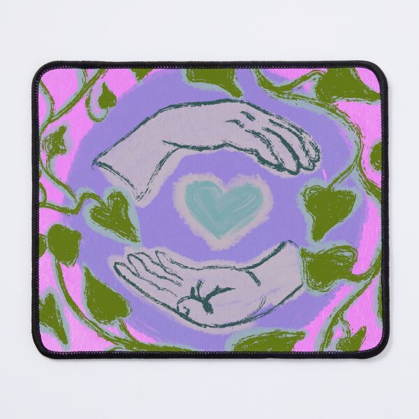 Item preview, Heart in Hands, Purple Pothos, Digital Screenprint designed and sold by fancysarah.
