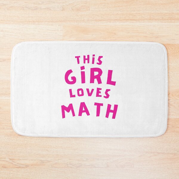 Item preview, THIS GIRL LOVES MATH  designed and sold by BronikowskiART.